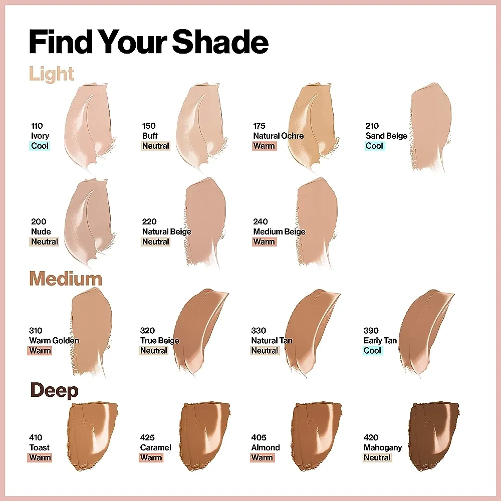 Base Colorstay Full Cover Mate Foundation Tono Early Tan 390