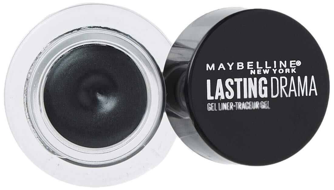 Maybelline New York Eye Studio - Delineador de ojos en gel duradero Drama, carbón [954], 0.106 onzas .Contra Agua