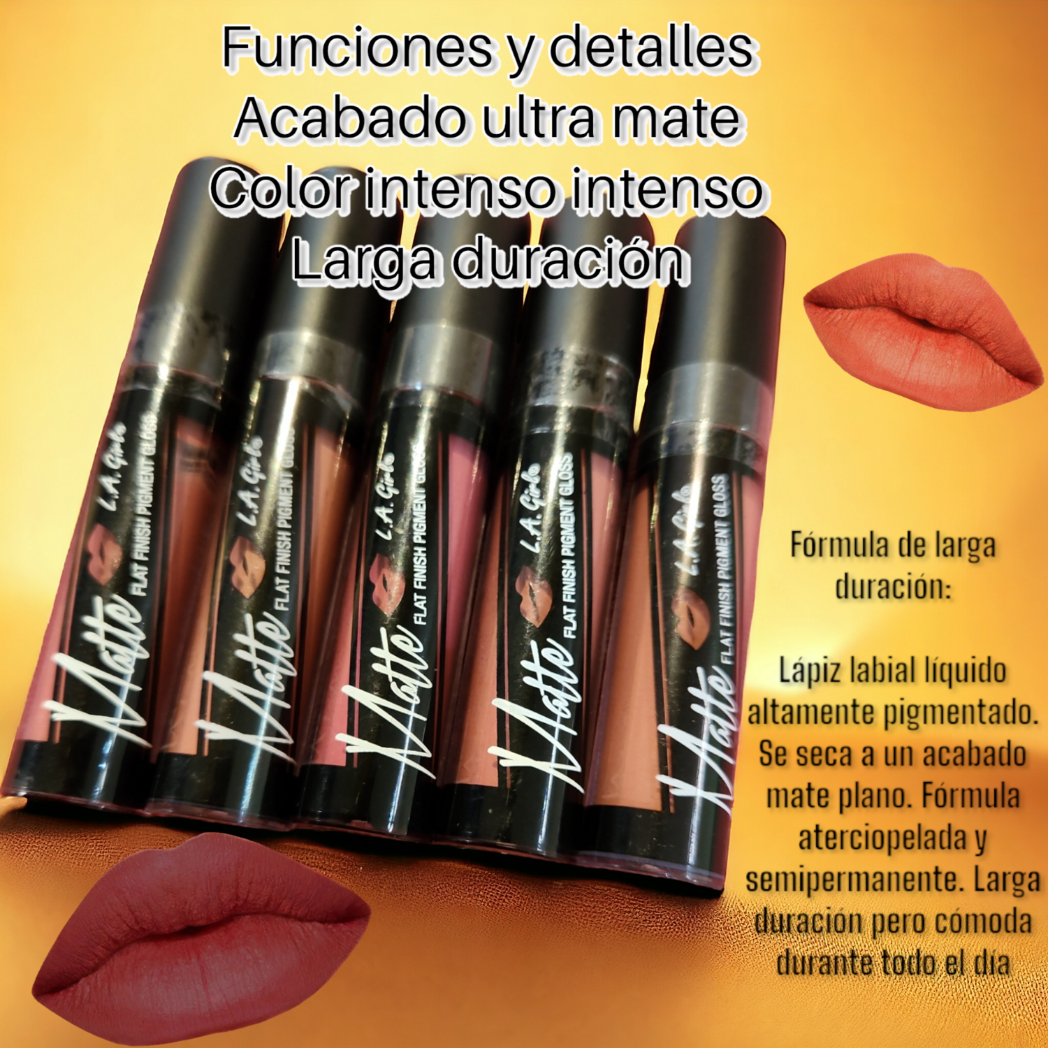 L.A. Girl Flat finish pigment Gloss matte GLG 833 FLEUR