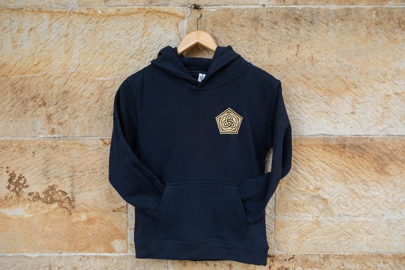 Kids Michael Hall Centenary Organic Unisex Navy Hoodie