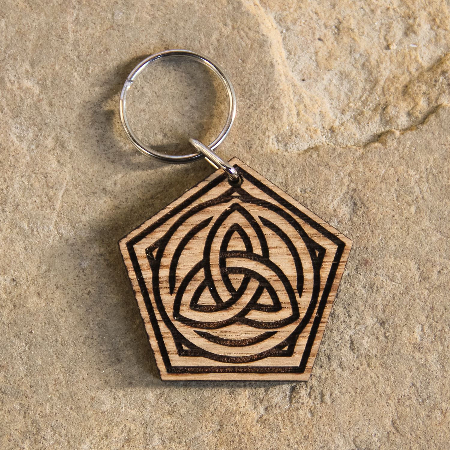 Michael Hall Logo Wooden Keyring