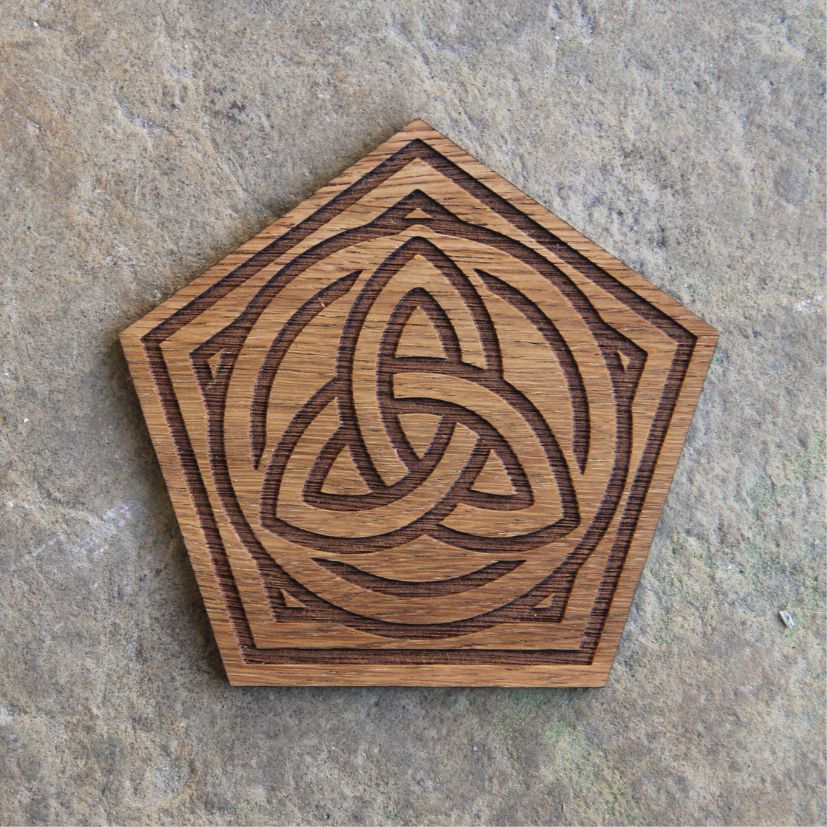 Michael Hall Logo Wooden Coaster