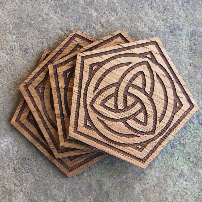 Michael Hall Logo Wooden Coaster