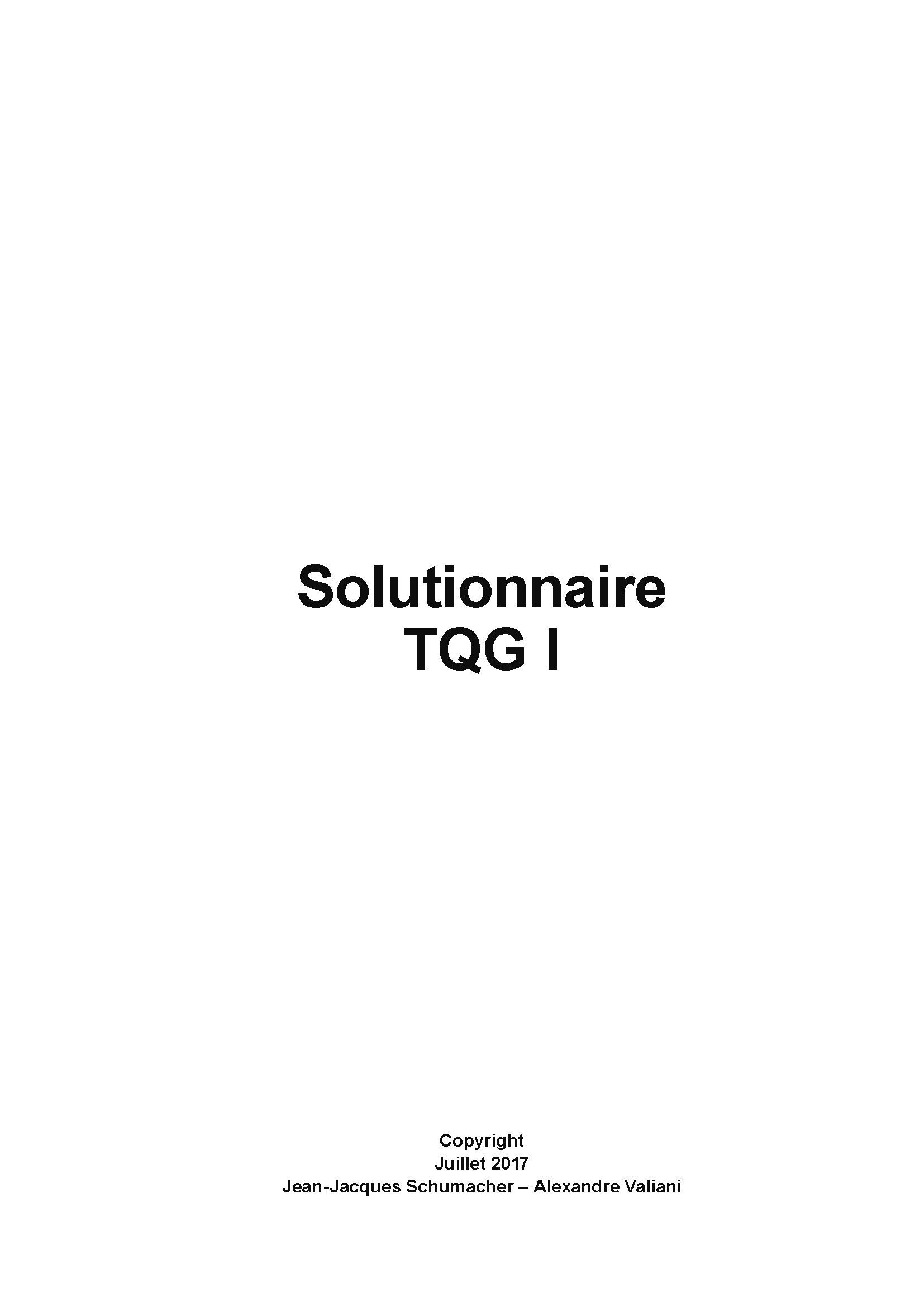 TQG 1 - Solutionnaire - version papier