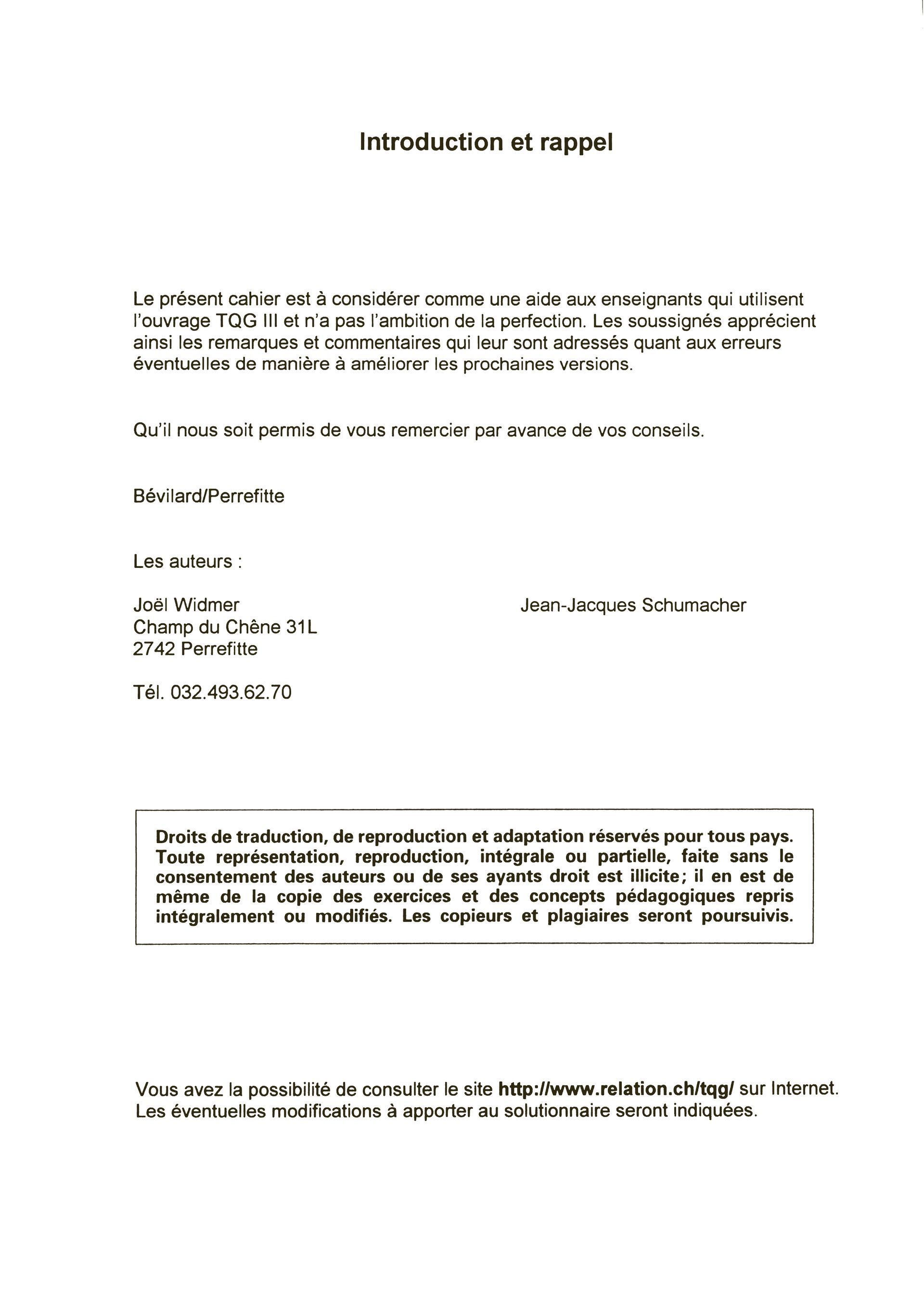 TQG 3 - Solutionnaire - version papier