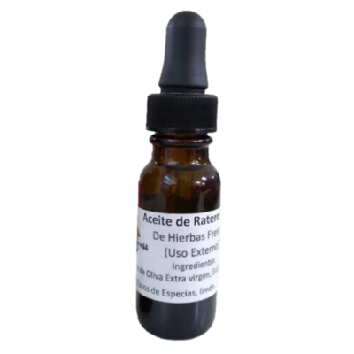 Aceite de Ratero de Hierbas Frescas (Uso Externo)