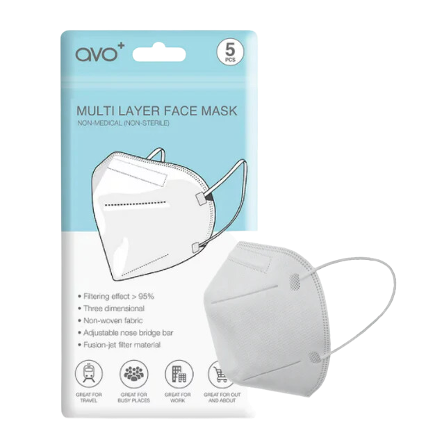 AVO+ Multi Layer Face Mask
