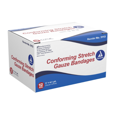 Conforming Stretch Gauze Roll  4 X 4 Sterile