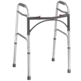 Deluxe Folding Walker, Two Button