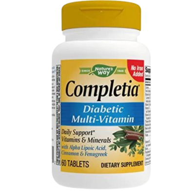 Nature&#39;s Way Completia Diabetic Multivitamin Iron Free - 60 Tablets