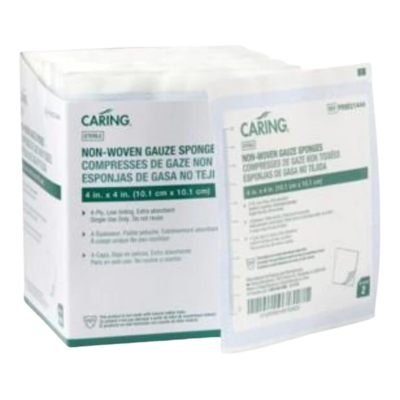 Non Woven Gauze Sponge Sterile 4 X 4 4ply 25 SPONGE