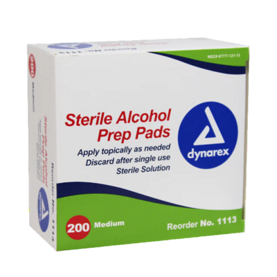 Sterile Alcohol Prepads Medium