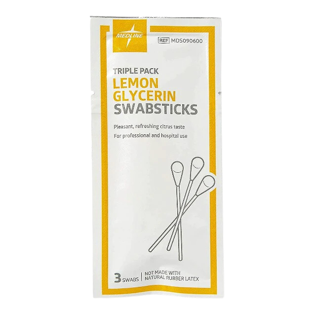 Lemon Glycerine Swabsticks 25 Pack Of 3