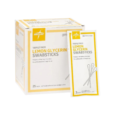 Lemon Glycerine Swabsticks 25 Pack Of 3