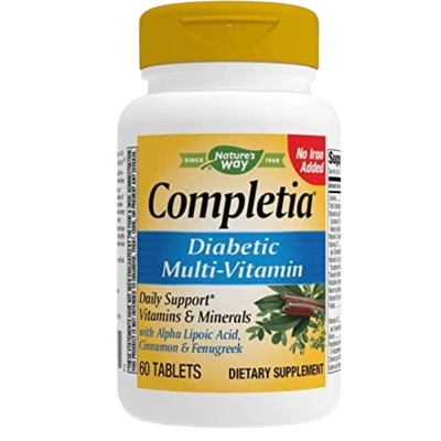 Nature&#39;s Way Completia Diabetic Multivitamin Iron Free - 60 Tablets