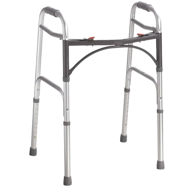 Deluxe Folding Walker, Two Button