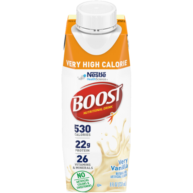 Boost VHC (Very High Calorie) 8oz cs 24 Envase de Cartón