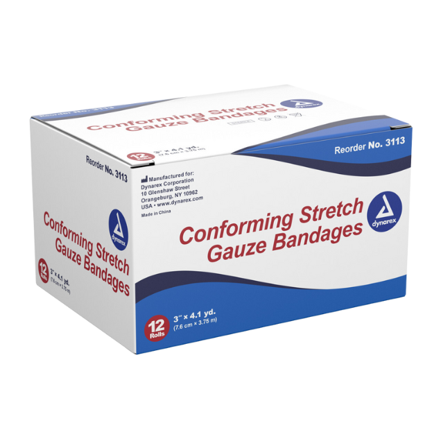 Conforming Stretch Gauze Roll  4 X 4 Sterile