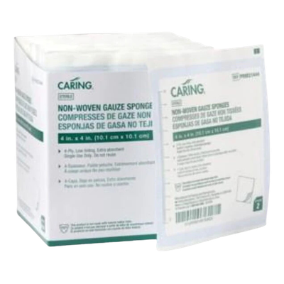 Non Woven Gauze Sponge Sterile 4 X 4 4ply 25 SPONGE
