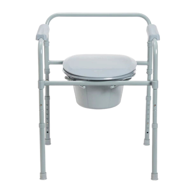 Folding Steel Commode