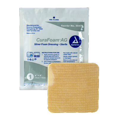 CuraFoam AG™ Silver Foam Dressing Dynarex