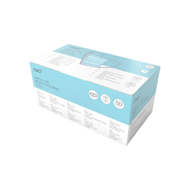 AVO+ Single Use Medical Face Mask Box of 50