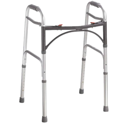 Deluxe Folding Walker, Two Button
