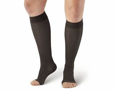 AMES WALKER 15-20mmHg, KNEE HIGH, OPEN TOE
