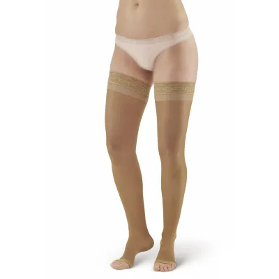 AMES WALKER 20-30 mmHg THIGH HIGH OPEN TOE