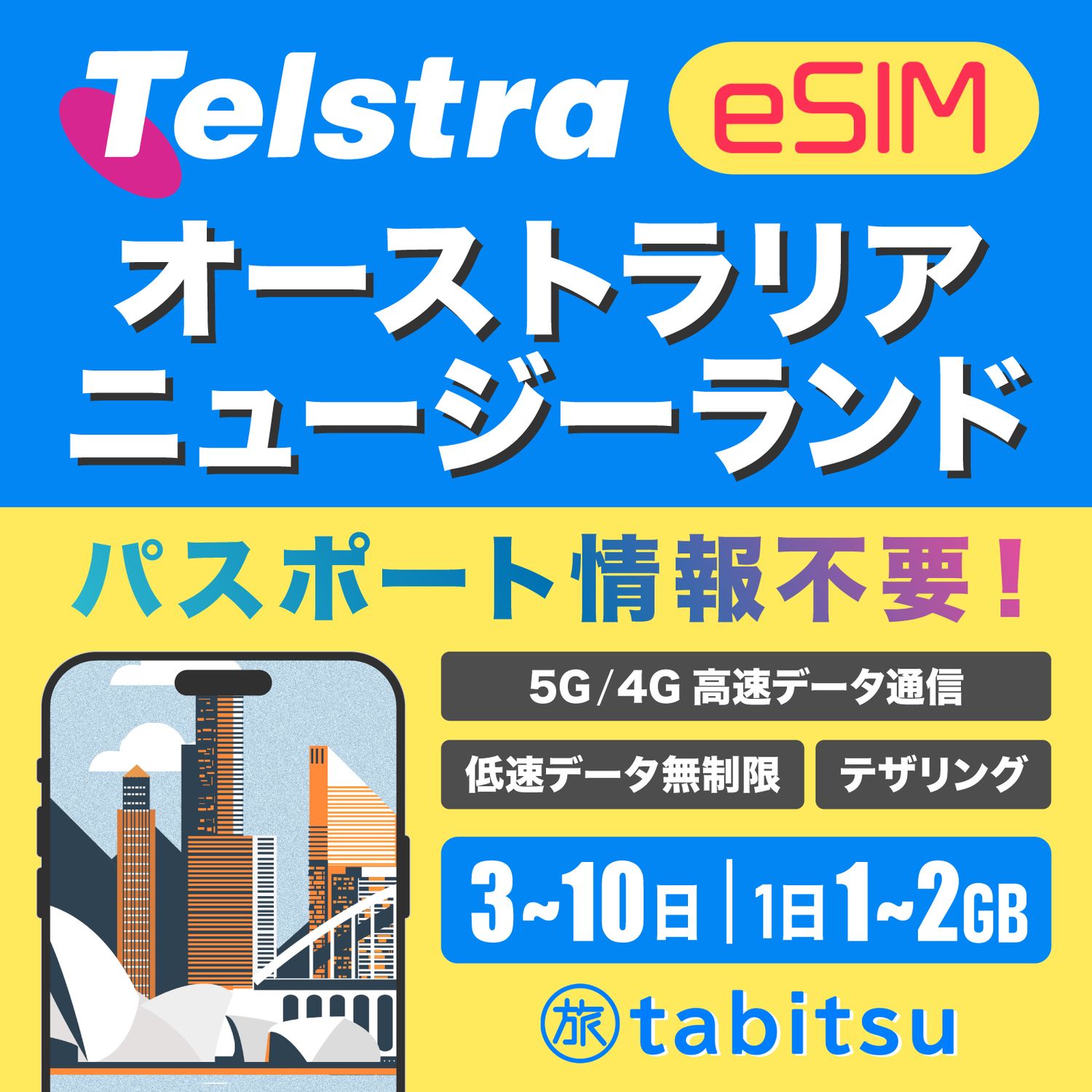 Telstra eSIM（オーストラリア・ニュージーランド）