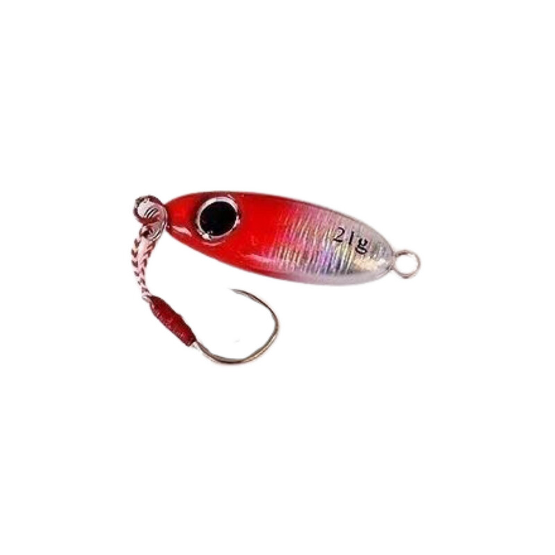 SUPERSE Exotic Metal Micro Rocker Jig 10g, Colour: Red Head