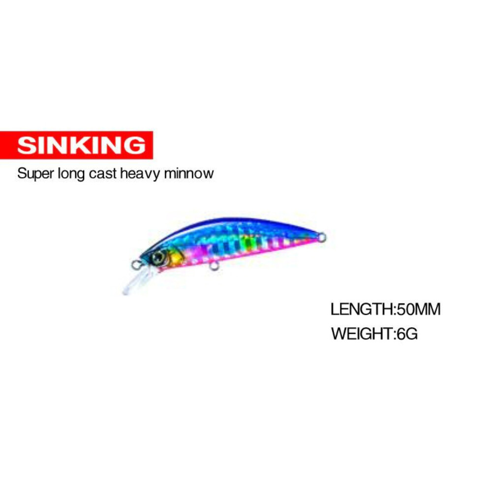 SUPERSE LG Heavy Minnow 50S, Colour: Blue Pink