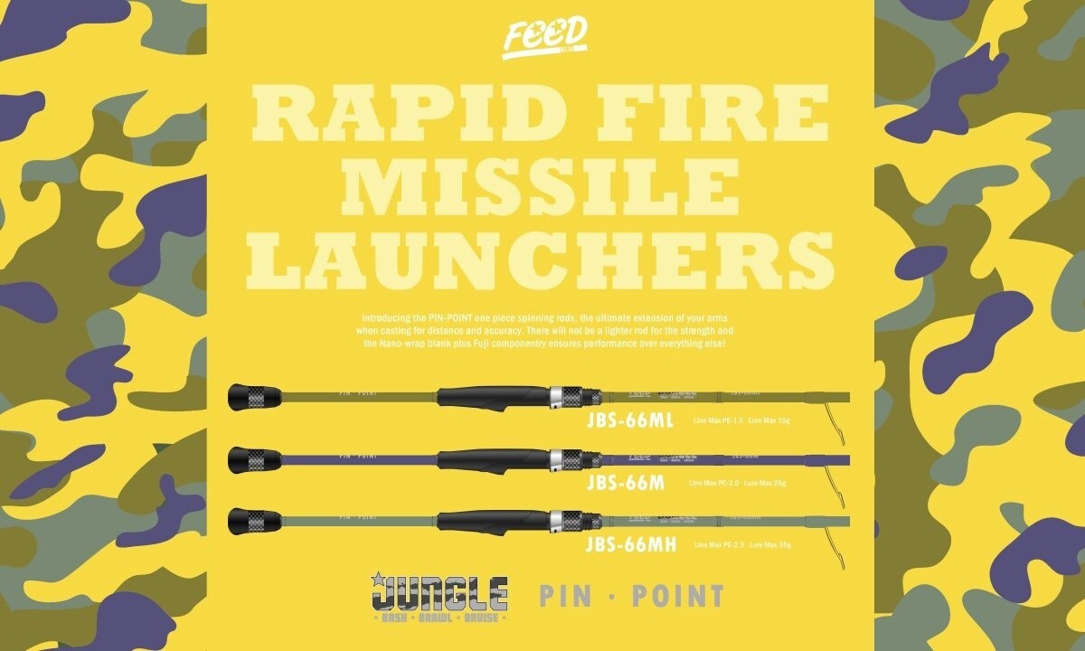 FEED Jungle Pin Point Spinning Rods