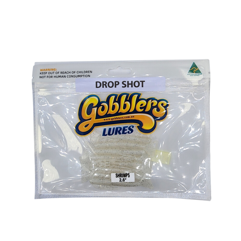 GOBBLERS LURES 2.6&quot; SHRIMP, Colour: Drop Shot