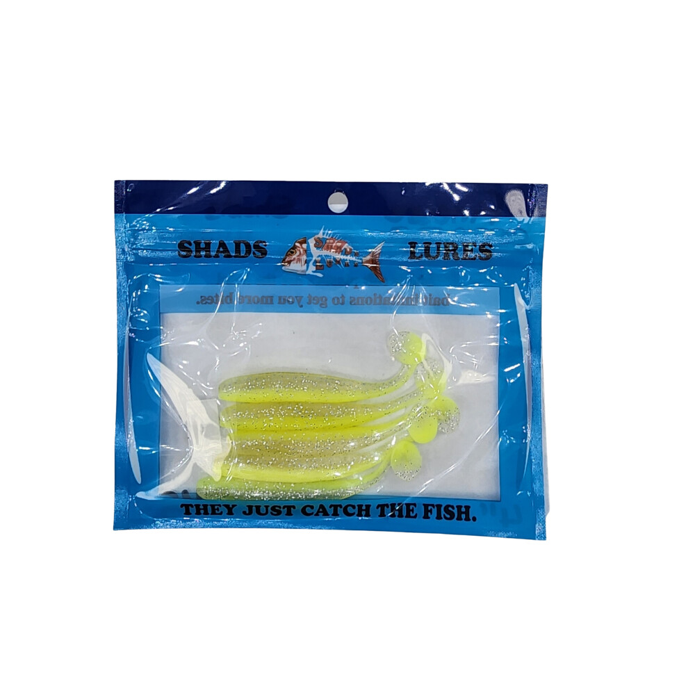 SHADS LURES 4&quot; Finesse Shad, Colour: YS