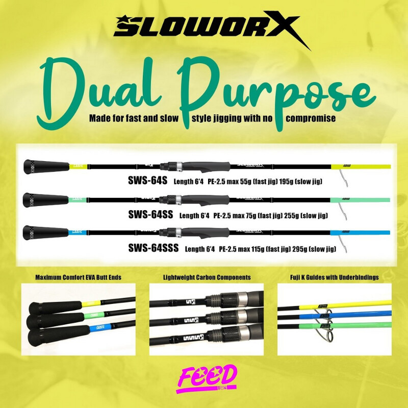 FEED Sloworx Dual Purpose Spin Jigging Rods