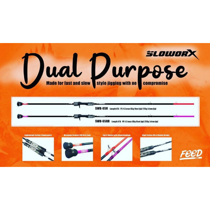 FEED SLOWORX R Series Dual Purpose Baitcast Jigging Rods