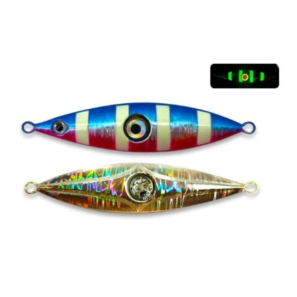 SUPERSE Exotic Metal LED Slow Fall Jig SJ5 300g, Colour: Blue Pink
