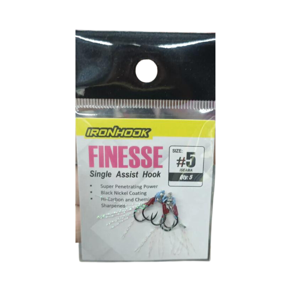 Superse Ironhook Finesse Single Assist Hook, Size: #5