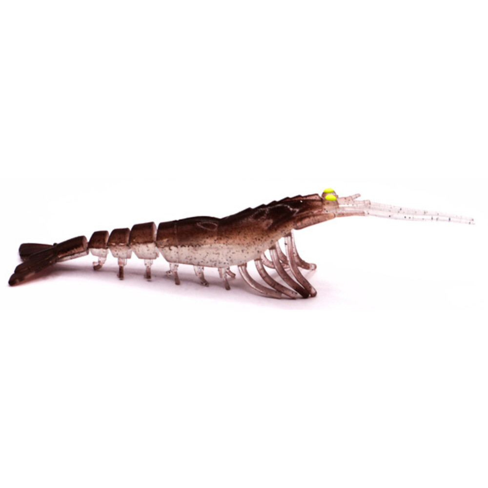 S TACKLE Tail Dancer 3D Prawns 4.5&quot;, Colour: Natural Flasher UV