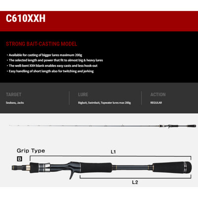 ロッド tailwalk BOAT GAMER SSD C610XXH TAILWALK RODS Boat Gamer SSD Rods