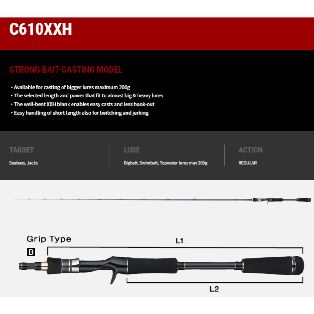 ロッド tailwalk BOAT GAMER SSD C610XXH TAILWALK RODS Boat Gamer SSD Rods