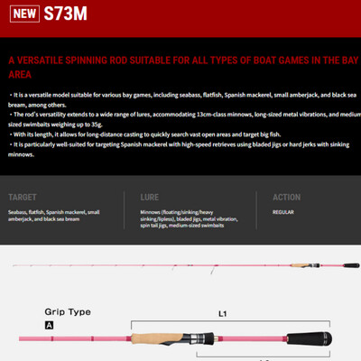 TAILWALK RODS Boat Gamer SSD Rods