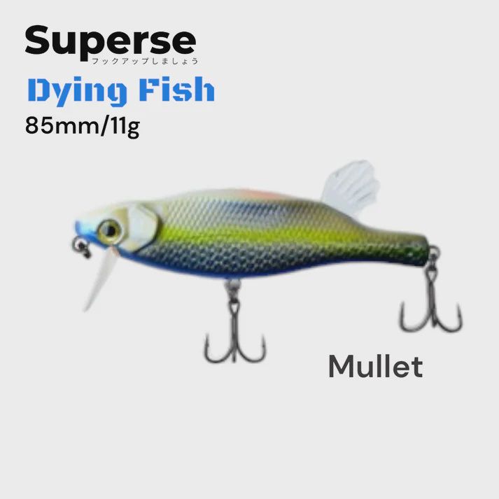 SUPERSE DYING FISH 85MM, Colour: MULLET