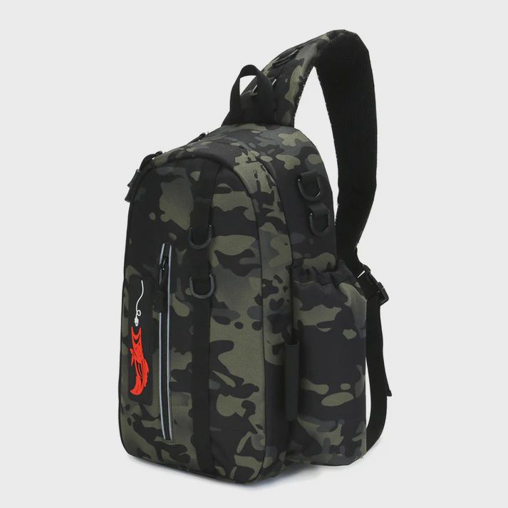 SUPERSE FISHING SLING BAG #8818 DARK GREEN CAMO