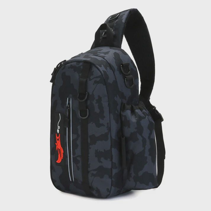 SUPERSE FISHING SLING BAG 8818# BLACK CAMO