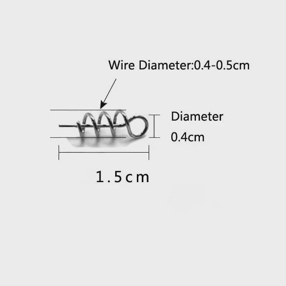 MK SWIVEL CORKSCREW PIN, Size: 1.5cm