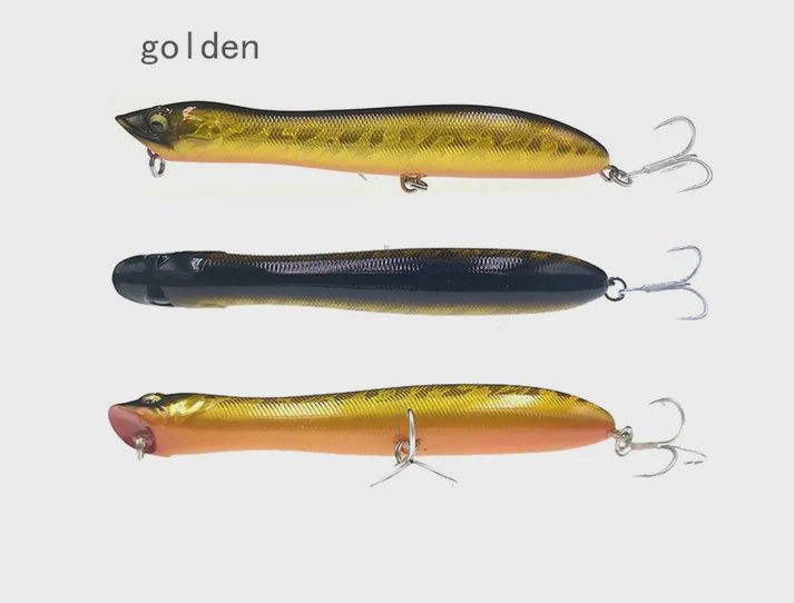 Superse Snakehead Popper 125 20g, Colour: Golden
