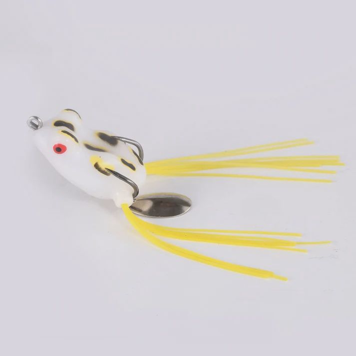 SUPERSE THAI MINI FROG 3CM FG04, Colour: WHITE BLACK SPOTS