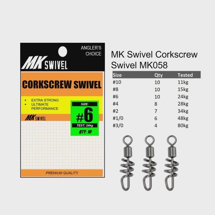 MK Swivel Corkscrew Swivel MK058